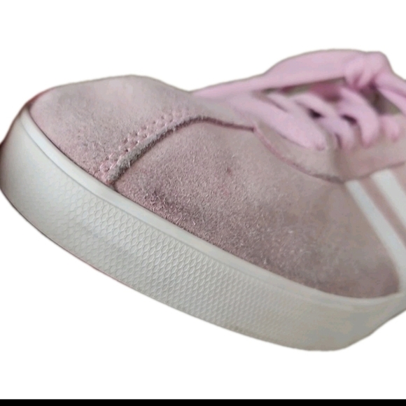 Adidas Women’s Pink Suede Courtside Sneakers Classic Sporty Casual Shoe 9 - Picture 15 of 15